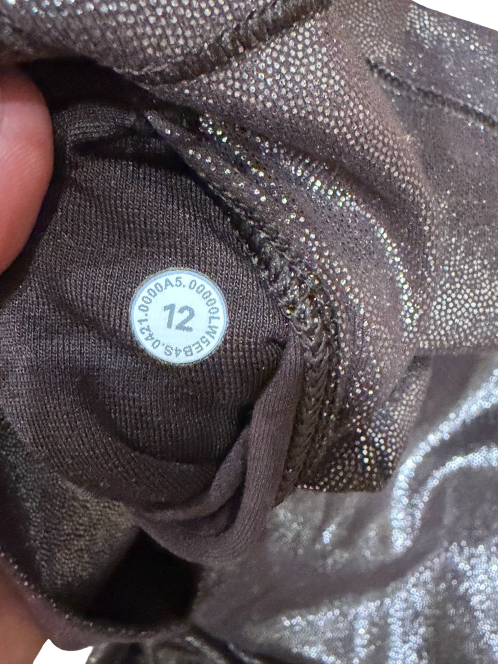 ✨ Lululemon Align High-Rise Crop 21" Radiate Foil Print French Press Size 12 - Picture 12 of 16